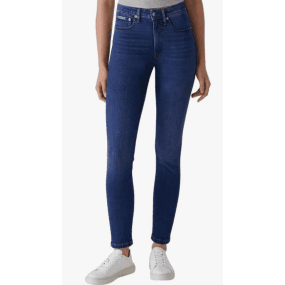 Calvin Klein Women's High Rise Stretch Skinny Jean Storm Blue 4/27