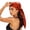 Clear, variant on Fewfanhot Women Satin Square Head Scarf Pre Tied Bandana Silky Hair Wrap Turban Head Cover