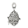 thumbnail image 2 of Sterling Silver Oval Prayer Box Pendant QC3659, 2 of 6