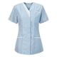 thumbnail image 1 of Puntoco 2024, tops a la moda de verano para mujer, túnica para enfermeras, uniforme clínico, cuidador, ropa protectora con cuello en V, tops, 1 of 3