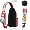 thumbnail image 3 of Crab Marine Sling Bag for Women Men Crossbody Bag Chest Bag for Outdoor Activities Gym Hiking Sling Pack Trendy Sling Backpack, 3 of 6