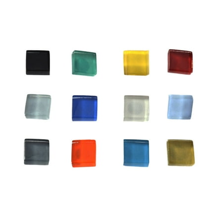 

12pcs Colored Crystal Fridge Magnets Glass Magnetic Sticker Decorative Refrigerator Magnet (15mm Random Color)