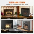 thumbnail image 3 of KFFKFF Single Panel Fireplace Screen, Robust Iron Mesh, 35.6"(L) x28.4"(H) Spark Protection, Easy Set-up, Independent Fire Barrier Grid for Contemporary Living Room Home Decoration, 3 of 9
