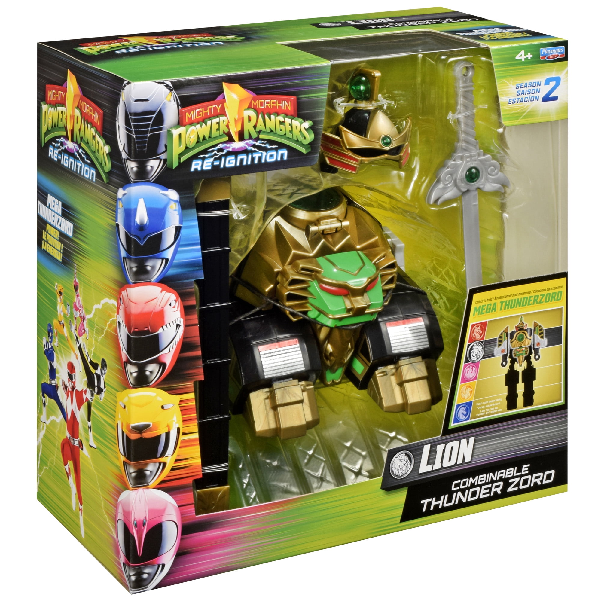 Mighty Morphin Power Rangers: Re-Ignition - Lion Deluxe Combinable Thunderzord (Season 2) by Playmates Toys