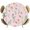 Pink, variant on Elastic Fitted Round Tablecloth, Pink Spring Floral Waterproof Stretch Table Cover for 55"-60" Tables, Flowers Elegant Pastoral Leaves Washable Outdoor Tablecloths for Patio, Picnic, Camping