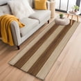 thumbnail image 3 of Runner Rug 2 x 6 Ft, Brown Wood Grain Washable Non-Slip Floor Mat for Kitchen Hallway/Entryway, Ombre Rustic Retro Wooden Plank Long Kitchen Runner Area Rugs for Living Room, Low-Profile, 3 of 7