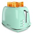 thumbnail image 1 of Toaster 2 Slice Stainless Steel Toaster Retro with 6 Bread Shade Settings, Bagel, Cancel, Defrost Function, 2 Slice Toaster with Extra Wide Slot, Removable Crumb Tray, Green, 1 of 6