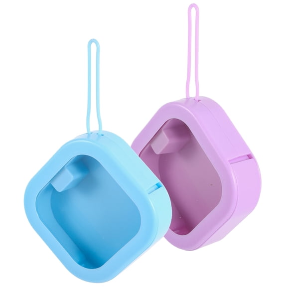 HEANUJJ 2-Pack Small Jewelry Storage Cases, Portable Assorted Color Organizer for Travel and Everyday Use