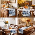 thumbnail image 6 of Navy Blue Pumpkin Fall Cotton Linen Rectangle Table Runners 13"x48", Thanksgiving Weeping Coastal Autumn Coffee Table Runner Dresser Scarves Table Runners for Wedding Party Banquet Dinner Decor, 6 of 7
