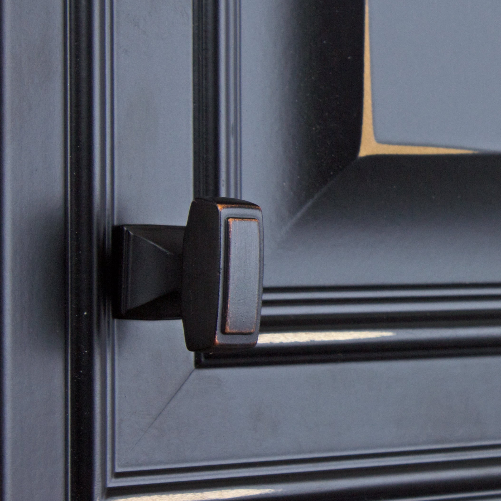 GlideRite 1-1/8 in. Transition Style Rectangle Cabinet Knob, Oil Rubbed Bronze, Pack of 25