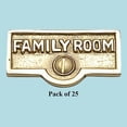 thumbnail image 2 of 25 Switch Plate Tags FAMILY ROOM Name Signs Labels Brass Traditional Engraved Wall Light Switch Cover Labels | Renovators Supply, 2 of 2