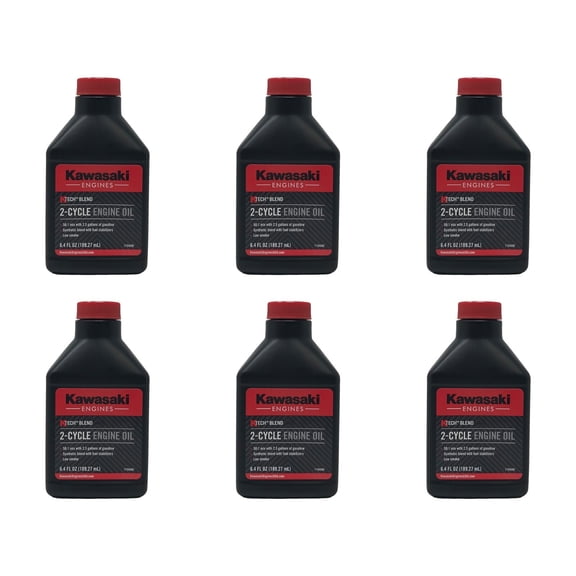 Kawasaki Engines Genuine OEM 6.4 FL OZ 2-Cycle Engine Oil 99969-6084 - 6 Pack