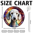 thumbnail image 3 of 89Bloom Bedlington Terrier Window Hanging Stained Glass, Bedlington Terrier Suncatchers for Windows Stained Glass, Stained Glass Dog suncatcher, Dog Stained Glass, 3 of 8