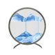thumbnail image 1 of Imagen de arte de arena Imagen de arena dinámica Reloj de Artesanía de vidrio redonda Azul Zulema Imagen de arena dinámica, 1 of 8