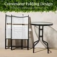 thumbnail image 5 of Best Choice Products 3-Piece Patio Bistro Dining Furniture Set w/ Glass Tabletop, Folding Chairs - White, 5 of 10