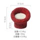 thumbnail image 1 of Nvzi 1 portavelas de cerámica roja creativo, soporte para velas de aromaterapia, adorno romántico para la decoración del hogar y fiestas (sin velas), 1 of 5