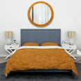 thumbnail image 3 of Designart "Golden Dot Radiance I" Abstract Bedding Covert Set - Abstract Yellow Modern Bed Set With 2 Shams, 3 of 5