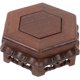 thumbnail image 5 of Soporte de madera para macetas, base hexagonal para macetas de bonsái, soporte para macetas, soporte para exhibición de jarrones, 5 of 6