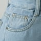 thumbnail image 5 of Gibobby Pantalones mezclilla mujer Pantalones vaqueros holgados de pierna ancha para mujer Pantalones vaqueros rasgados de talle(Azul claro,XL), 5 of 5