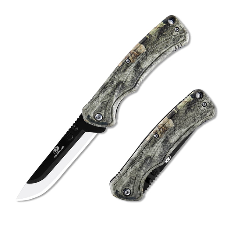 Mossy Oak 13 Pieces Replaceable Blades Knives,4.75 inches Folding