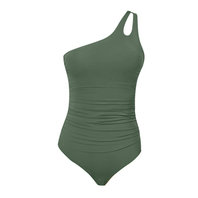 One Shoulder Swimsuit Michaels Bathing Suits GEWSEY Women's One