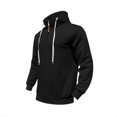 thumbnail image 4 of Mens Fleece Quarter Zip Pullover Hoodies for Men Long Sleeve Casual Hoodies Drawstring Fashion Sweatshirt, 4 of 9