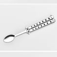 thumbnail image 1 of JJKBVCLO 2 Pcs Fork And Spoon Set Spoon Folding Stainless Steel Fork For Travel Camping BBQ Kitchen(Silver), 1 of 1