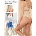thumbnail image 6 of SIMPLINE Thong Shapewear Tummy Control Women's Seamless High Waist Shaping Thong Sexy Underwear Slim Fit, 6 of 8