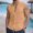 Earthy Yellow, variant on Men's Sleeveless Shirt Casual Pocket Sleeveless Button Top Breathable Summer Shirt Beach Vacation Tank Top