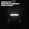 thumbnail image 4 of High Visibility Reflective Belt, Belt Army Reflective Belt Military Reflective Running Gear Men Women Reflector Belt Walking Running Cycling, 4 of 5