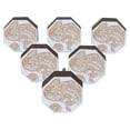 thumbnail image 1 of IBA Indianbeautifulart Red Engraved Knobs Wooden Cupboard Door Knobs Pull Handle Pack of 10, 1 of 3