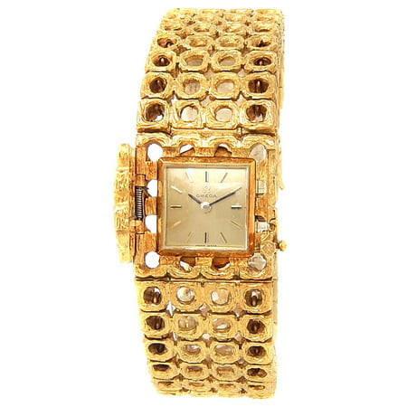 Pre-Owned Omega Vintage 411506 Gold 14mm Women Watch (Certified Authentic...