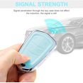 thumbnail image 5 of for Cadillac Key Fob Cover with Keychain, Blue Leather Rhinestone Key Case Protection Shell Compatible with Escalade CTS SRX XT5 ATS STS CT6 Bling Car Accessories, 5 of 5