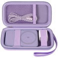thumbnail image 1 of Funda para batería magnética Anker, cargador portátil inalámbrico plegable de 10.000 mAh, batería externa de 5000 mAh (MagGo), color morado, 1 of 7