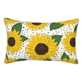 thumbnail image 1 of Fotbe Sunflowers Funda de Almohada Decorativa Estilo Occidental, Lujo en Algodón, Fundas para Almohadas King, Cojín Estampado para Decoración del Hogar-14"x20", 1 of 6