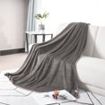 thumbnail image 6 of PiccoCasa 60"x78" Lightweight Blanket Fuzzy Microplush Fleece Bed Blanket, Grey, 6 of 6