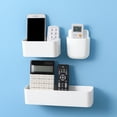 thumbnail image 2 of Caja de almacenamiento para control remoto de aire acondicionado, estante de pared para teléfono móvil, adhesivo para mesita de noche, 2 of 6