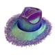 thumbnail image 3 of Sombrero de vaquero, sombreros de vaquera brillantes, gorra de vestir cómoda y decorativa, sombrero para el sol de jazz Púrpura, 3 of 9