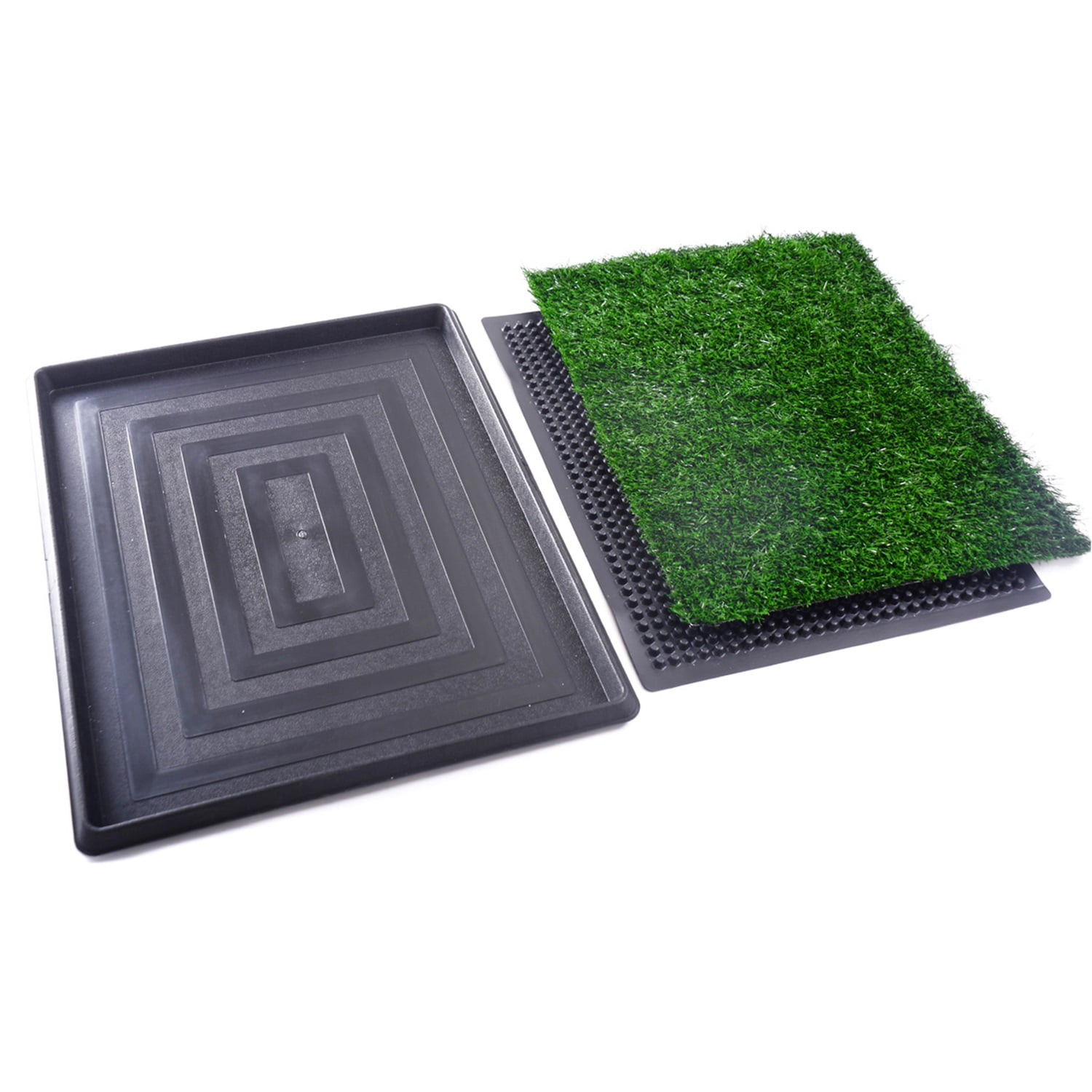 Pefilos 20 Inch Grass Puppy Pee Pad for Dogs and Small Pets Reusable 3-Layer Training Potty Pad with Tray, Pet Toilet for Dog Housebreaking Supplies, Green Pefilos 20 Inch Grass Puppy Pee Pad for Dogs and Small Pets Reusable 3-Layer Training Potty Pad with Tray, Pet Toilet for Dog Housebreaking Supplies, Green