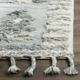 thumbnail image 3 of SAFAVIEH Kenya Charla Braided Abstract Fringe Area Rug, Grey/Ivory, 9' x 12', 3 of 7