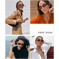 thumbnail image 2 of Polarized Retro Oval Sunglasses for Women and Men Small 90s Style, 2 of 6