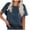 Navy, variant on DailyTrove Women's Solid Color Oversize Short Sleeve T-Shirt - Casual Loose Tee, Comfortable for Lounge & Streetwear