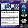 thumbnail image 2 of Extra Strength Nitric Oxide Booster - 3X Strength L-Arginine, Citrulline, & Beta Alanine - Premium Nitric Booster Natural Energy, Muscle & Heart Support, Bottled in USA for Men & Women - 60 Capsules, 2 of 9