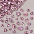 thumbnail image 5 of 180 piezas de cristales planos, tamaños mixtos, múltiples formas, diamantes de imitación de cristal para decoración de uñas, manualidades, decoraciones 3D, piedras con parte posterior plana, conjunto, 5 of 5