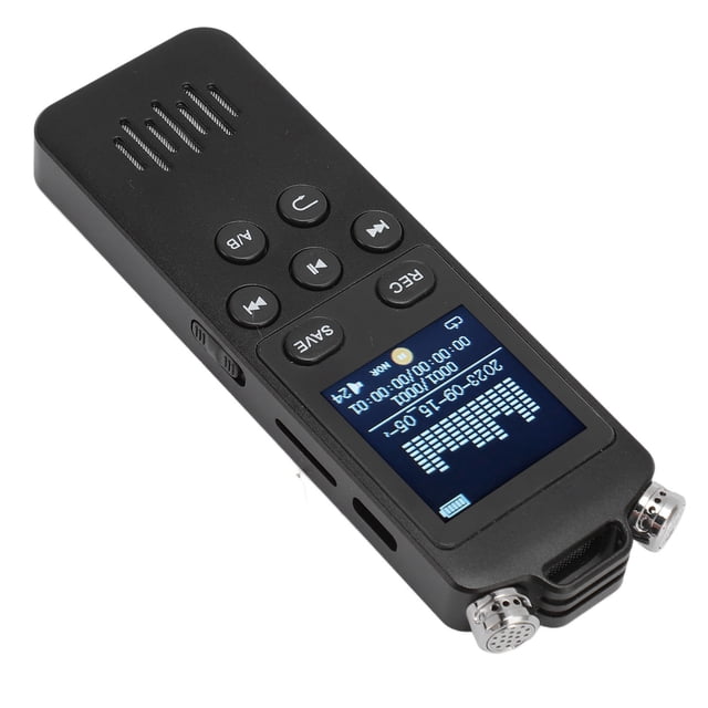 Voice Activated Recorder, Digital Voice Recorder with Variable Play Speed, MP3 Player, 1.44 Inch Color Screen, Password Function, Suitable for Meeting Lecture Interview