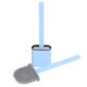 thumbnail image 2 of Cepillo limpiador de inodoro cepillo de inodoro con soporte cepillo duradero para inodoro para organización de baño almacenamiento de inodoro ANGGREK Otros, 2 of 7
