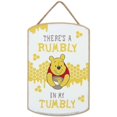 thumbnail image 1 of Open Road Brands Disney Winnie the Pooh Rumble in My Tumbly Decoración de pared de madera colgante - Adorable Winnie the Pooh para la cocina o el dormitorio de los niños, 1 of 1