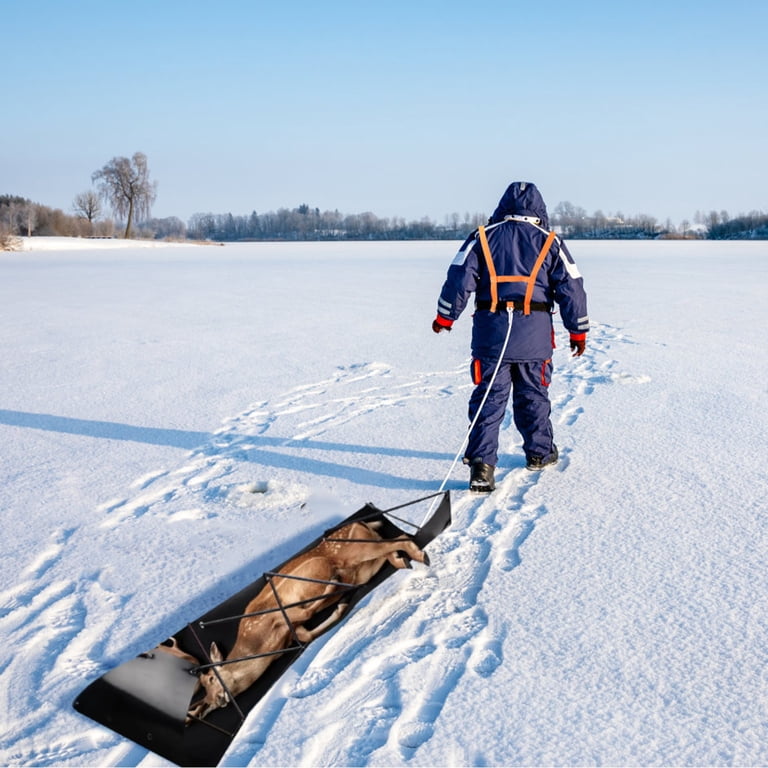 GearOZ Deer Drag Sled Thickened Game Hauler Strap Reduce Ground Friction & Transport Game Easier Heavy Duty Deer Pull Rope for Dragging Deer Cart Deer Hunting Accessories Gift for Hunters, Orange GearOZ Deer Drag Sled Thickened Game Hauler Strap Reduce Ground Friction & Transport Game Easier Heavy Duty Deer Pull Rope for Dragging Deer Cart Deer Hunting Accessories Gift for Hunters, Orange