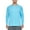 Blue, variant on Men's UPF 50+ Long Sleeve Shirts Sun Protection SPF/UV Fishing Hiking T-Shirts White