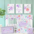 thumbnail image 1 of Flores moradas: Crea tu propio juego de cuna, 1 of 6